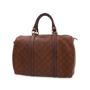 GUCCI Guccissima Boston Duffle Bag Handbag Black